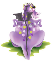 Drapogi the coolest dragon welcomes you to the Dragon world. Paper mache design by Lalaine Espectato Illustrated by Samson Cordano.