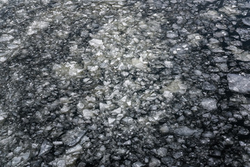 abstract floating ice