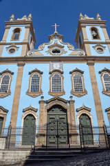 Fototapeta na wymiar Nossa Senhora do Rosario dos Pretos Church on Salvador in Brasil