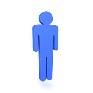 recommend clip art: 3D rendering of male outline