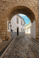 Cobbled street and archway