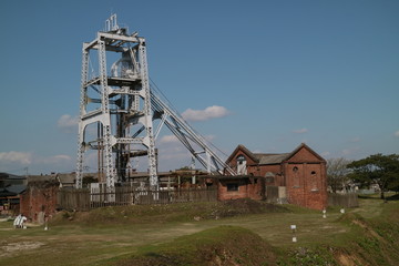 福岡県大牟田市　炭鉱跡　宮原坑跡第二竪坑施設