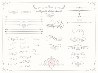 Calligraphic design elements