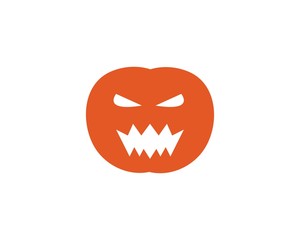 halloween pumpkins logo vector
