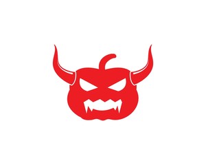 halloween pumpkins logo vector