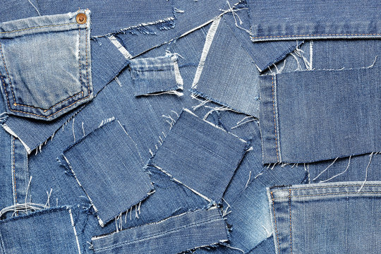 Denim Patches Background