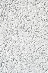 New white plaster on wall closeup