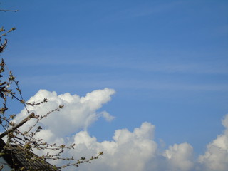 blue sky and white clouds