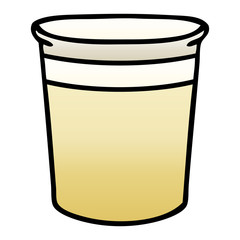 quirky gradient shaded cartoon plant pot