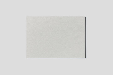 Blank Paper Brochure Mock up on soft gray background with soft shadows and highlights.Open fold...