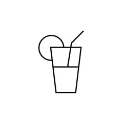 COCKTAIL LINE ICON