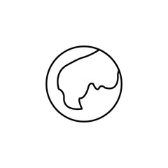 World Globe line icon