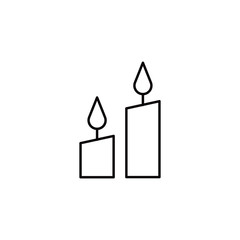 Candle line icon