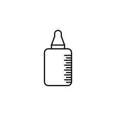 Baby bottle line icon