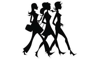 Obraz premium girls walking 