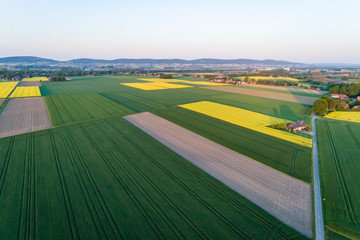 Luftaufnahme der Landschaft in Deutschland