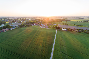 Luftaufnahme der Landschaft in Deutschland