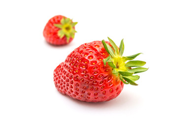 Fresh strawberry isolated on white background