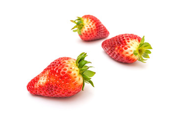 Fresh strawberry isolated on white background