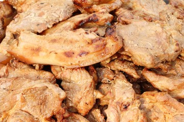 Roasted pork is delicious at street food