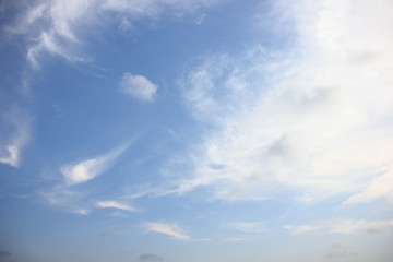 Cloud and blue sky for background. 