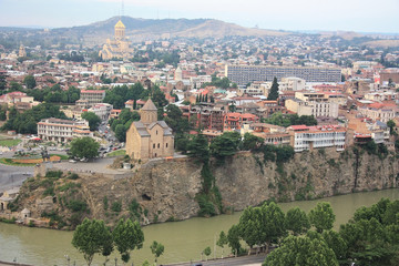 Fototapeta na wymiar Tiflis, die Hauptstadt Georgiens.