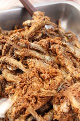 Fried fish is tasty at street food