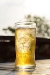 Beverage beer in glass