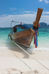 Fototapeta na wymiar Long Tail Boat at Koh Phi Phi, Thailand