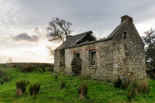 Deralict Irish Stone Cottage