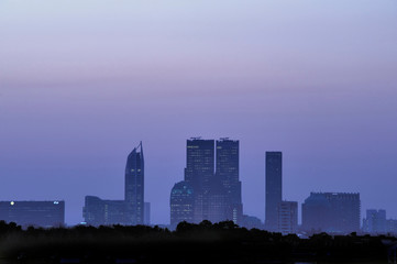 Skyline of the Hague, Den Haag, Holland