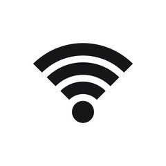Wireless and wifi icon or wi-fi icon sign for remote internet access, Podcast vector symbol, vector illustration