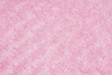 Pale pink rose plush fabric background