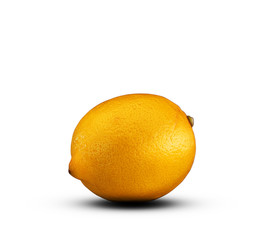 ripe whole lemon