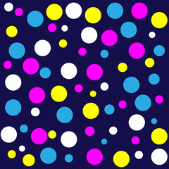 Abstract geometric circles background, vector illustration.