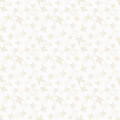 Gold star seamless pattern