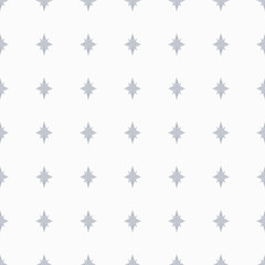 Silver star seamless pattern