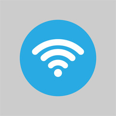 wifi icon flat design. vector illustration.