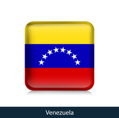 Flag of Venezuela - Square glossy badge