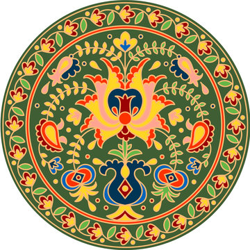 Vector hand drawn National crimean tatar pattern illustration 