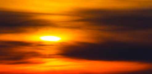 Fototapeta premium Beautiful sunset with colorful clouds