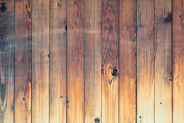 Old unpainted wooden boards. Vertical view. Background. Texture.