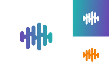 Fototapeta premium Pulse Logo Template Design Vector, Emblem, Design Concept, Creative Symbol, Icon