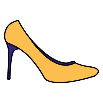 heel shoe isolated icon