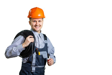 a young civil engineer is ready to fix the wiring in the house. Any types of work with electricity on favorable terms. isolated