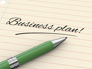 Obraz premium 3d pen on paper - business plan