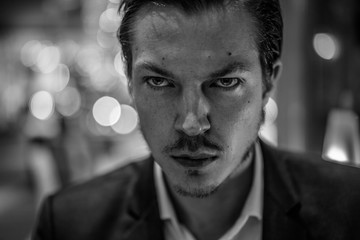 Portrait of caucasian young male