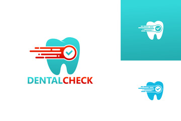 Dental Check Logo Template Design Vector, Emblem, Design Concept, Creative Symbol, Icon