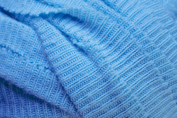 blue fabric close-up