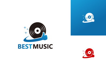 Best Music Logo Template Design Vector, Emblem, Design Concept, Creative Symbol, Icon